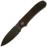 Нож WE Knife Big Banter Blackwash сталь CPM-20CV рукоять Black G10 (WE21045-1)