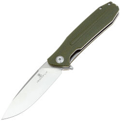 Нож Ironfly Zesty satin сталь VG-10 рукоять Green Burlap Micarta