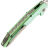 Нож TuoTown Guerrero сталь M390 рукоять Green Crystal Ti/Green Carbon Fiber