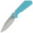 Нож Pro-Tech/Strider PT+ stonewash сталь MagnaCut рукоять Gridlock Tiffany Blue Aluminum