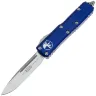 Нож Microtech UTX-85 S/E stonewash сталь M390 рукоять Navy Aluminium (231-10NA)