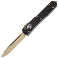 Нож Microtech Ultratech S/E Bronze Stonewash сталь M390 рукоять Black Aluminum (121-13)