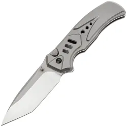 Нож WE Knife Zentron satin сталь M390 рукоять Gray Titanium (WE24094-2)