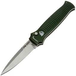 Нож Piranha Bodyguard stonewash сталь S30V рукоять Green Aluminium (P-6G)
