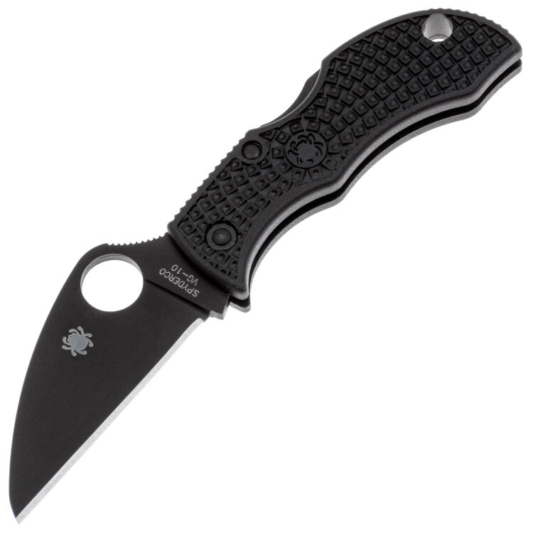 Нож Spyderco Manbug Wharncliffe Black сталь VG-10 рукоять Black FRN (MBKWPBK)