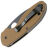 Нож Spyderco Efficient Black сталь 8Cr13MoV рукоять Brown G10 (C216GPBNBK)
