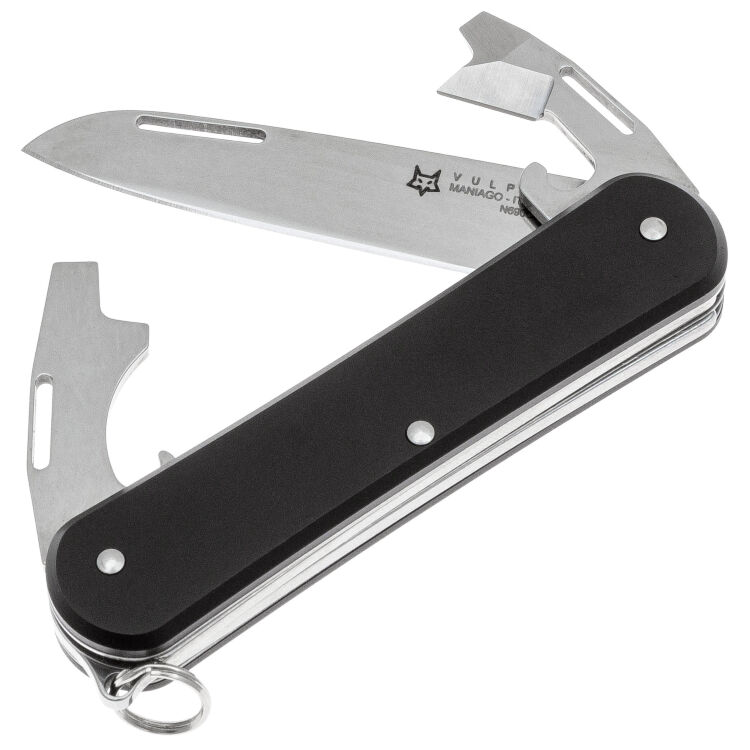 Нож FOX Vulpis Multipurpose-3 сталь N690 рукоять Black Aluminium (FX-VP130-3 BK)