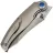 Нож Rike Knife Hunter 1 сталь CPM-S90V рукоять Gray Ti/Blue Green Carbon Fiber
