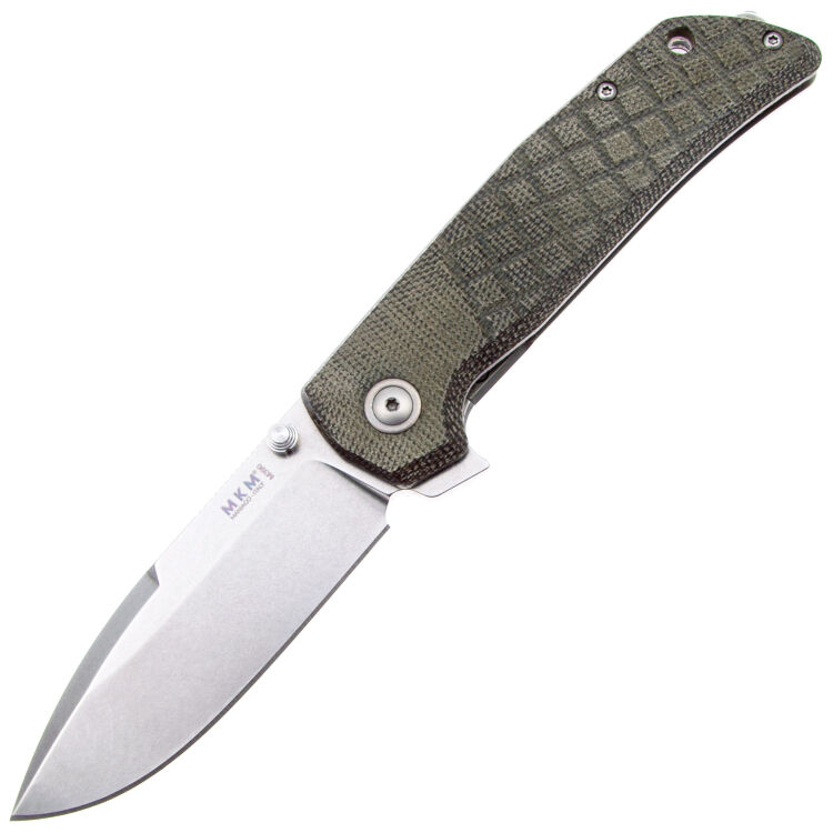 Нож MKM Maximo сталь M390 рукоять Green Canvas Micarta/Ti (MM-GCT)