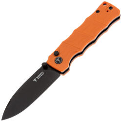 Нож SHOOZIZ HAN311 black сталь DC53 рукоять Orange G10