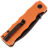 Нож SHOOZIZ HAN311 black сталь DC53 рукоять Orange G10