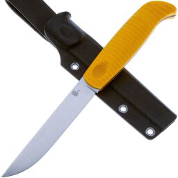 Нож Owl Knife North сталь N690 рукоять Грибок желтый G10