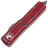 Нож Microtech UTX-85 T/E apocalyptic сталь M390 рукоять Distressed Merlot Red Aluminium (233-10DMR)