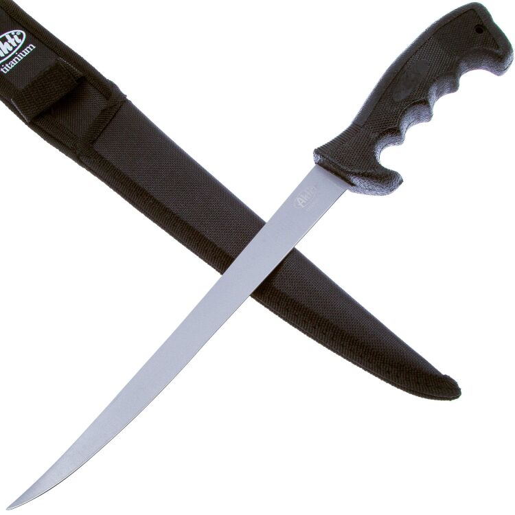 Нож филейный Ahti 230 Titanium рукоять нейлон (9667A)