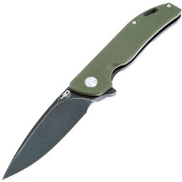 Нож Bestech Bison Blackwash сталь D2 рукоять Green G10/Blackwash Ti (BT1904C-2)