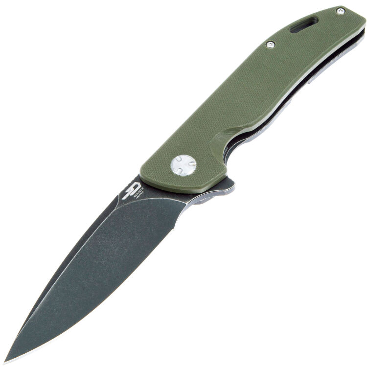 Нож Bestech Bison Blackwash сталь D2 рукоять Green G10/Blackwash Ti (BT1904C-2)