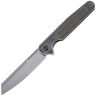 Нож We Knife Reiver Beadblast сталь S35VN рукоять Gray Titanium (WE16020-1)