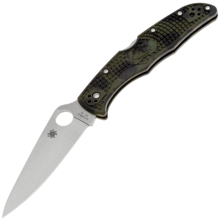 Нож Spyderco Endura 4 сталь VG-10 рукоять Zome Green FRN (C10ZFPGR)