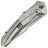 Нож TuoTown Guerrero сталь M390 рукоять Grey Crystal Ti/Green Carbon Fiber