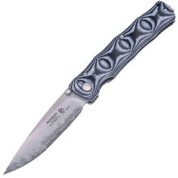 Нож Mcusta Shinra Maxima Shinari сталь SPG2 San-Mai рукоять Black/Blue Canvas Micarta (MC-0201G)