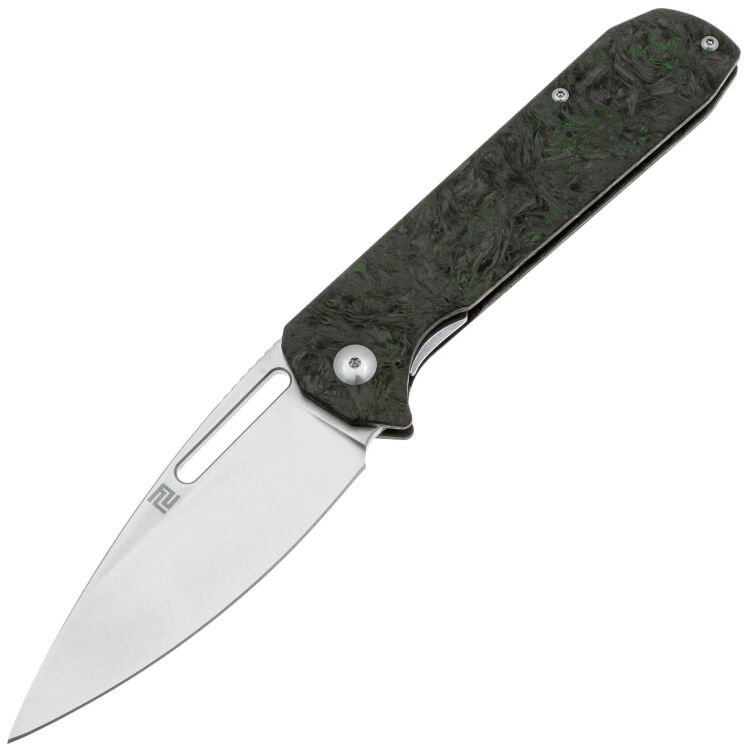 Нож Artisan Cutlery Arion сталь S35VN рукоять Dark Matter Green FatCarbon
