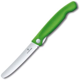 Нож Victorinox Classic Foldable Paring Knife Serrated зеленый (6.7836.F4B)