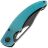 Нож Tenable Gideon blackwash сталь Nitro-V рукоять Tiffany Blue G10