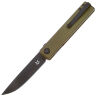 Нож Fox Chnops black сталь BECUT рукоять OD green aluminium (FX-543 ALG)