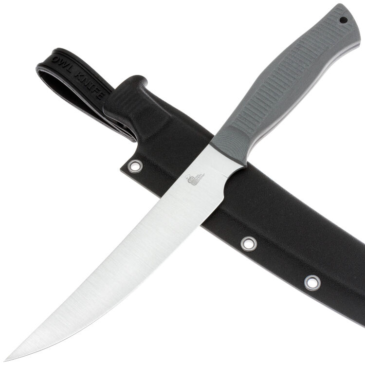 Нож филейный Owl Knife FS160 сталь N690 рукоять серая G10