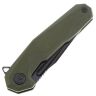 Нож Kubey Carve Black сталь D2 рукоять OD Green G10