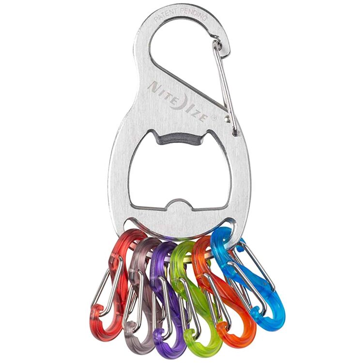 Брелок Nite Ize Key Rack Bottle Opener Stainless + S-Biner (KRB2-11-R6)