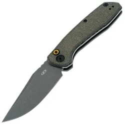 Нож ZT 0512 Auto grey stonewash сталь Cru-Wear рукоять Olive Micarta/Black Ti (0512OL)