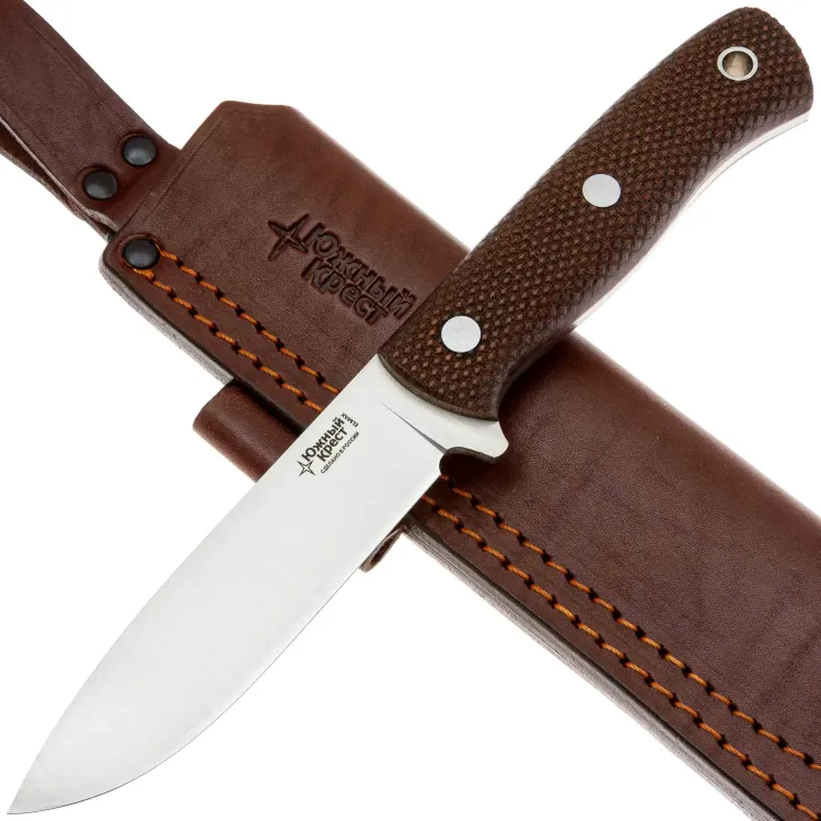 Нож Южный Крест Скаут L конвекс сталь Elmax рукоять микарта койот (238.0550)