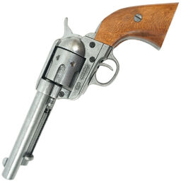Макет револьвер Colt Peacemaker 5,5" DE-1-1106-G кал .45 рукоять дерево США 1873 (Denix)