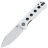 Нож QSP Canary Folder stonewash сталь 14C28N рукоять White G10 (QS150-G1)