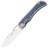 Нож Kizer Allure satin сталь S45VN рукоять Titanium/Vortex Micarta