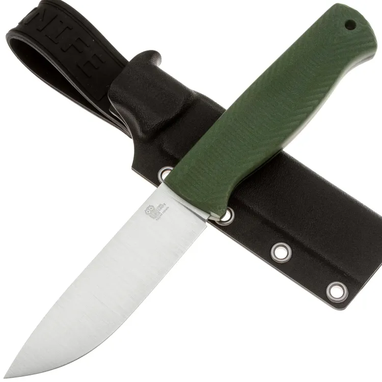 Нож Owl Knife Hoot сталь Elmax рукоять оливковый G10