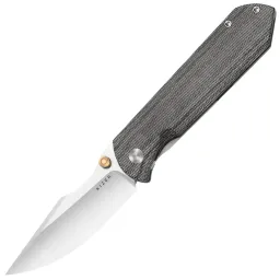 Нож Kizer Harpoon Fold satin таль Elmax рукоять Grey Titanium/Norplex UltreX Micarta