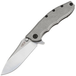 Нож ZT 0562Ti Hinderer Slicer сталь CPM-20CV рукоять Grey Titanium