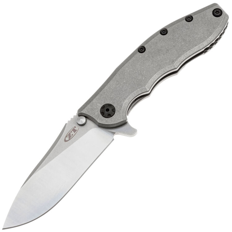 Нож ZT 0562Ti Hinderer Slicer сталь CPM-20CV рукоять Grey Titanium