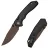 Нож CIVIVI Elite Brova dark brown stonewash сталь S35VN рукоять Black Aluminum (CE25093-2)