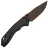 Нож CIVIVI Elite Brova dark brown stonewash сталь S35VN рукоять Black Aluminum (CE25093-2)
