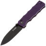 Нож SHOOZIZ HAN311 black сталь DC53 рукоять Purple G10