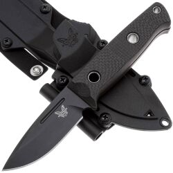 Нож Benchmade Mini Bushcrafter сталь Cru-Wear рукоять Carbon Fiber (165BK)