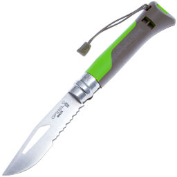 Нож Opinel №8 OutDoor Earth Green сталь 12C27 рукоять термопластик (001715)