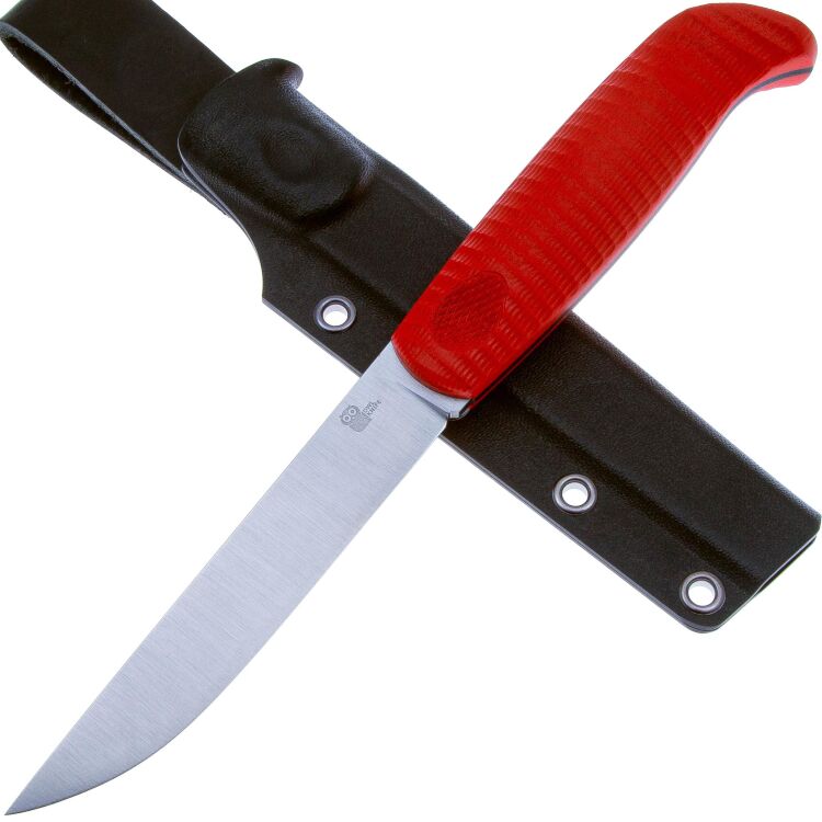 Нож Owl Knife North сталь N690 рукоять Грибок красный G10