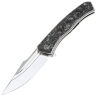 Нож NL Knives Аурум Ultimate Custom Bowie сталь М390 рукоять Chaotic White CF