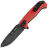 Нож N.C. Custom Ultras-F blackwash сталь AUS-10 рукоять Red G10/сталь