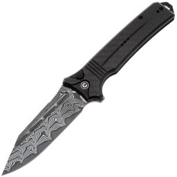 Нож CIVIVI Neurohaptic сталь Damascus рукоять Black G10/CF (C23080-DS1)