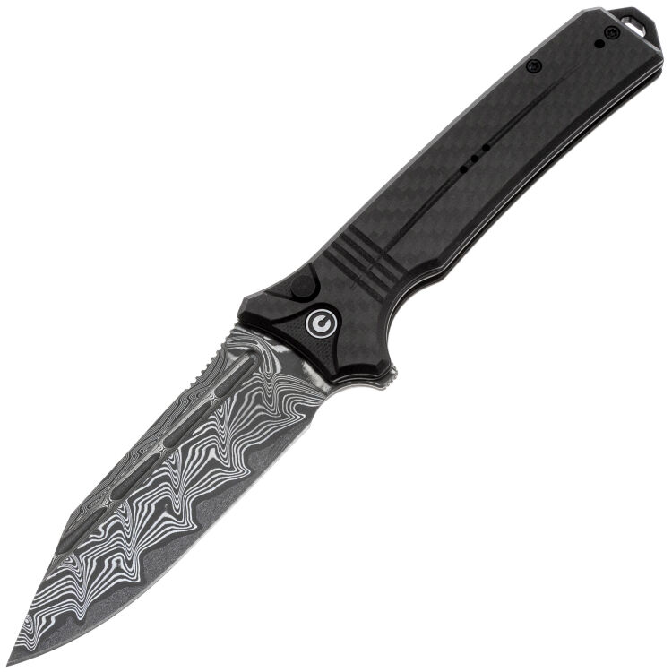 Нож CIVIVI Neurohaptic сталь Damascus рукоять Black G10/CF (C23080-DS1)
